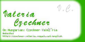 valeria czechner business card